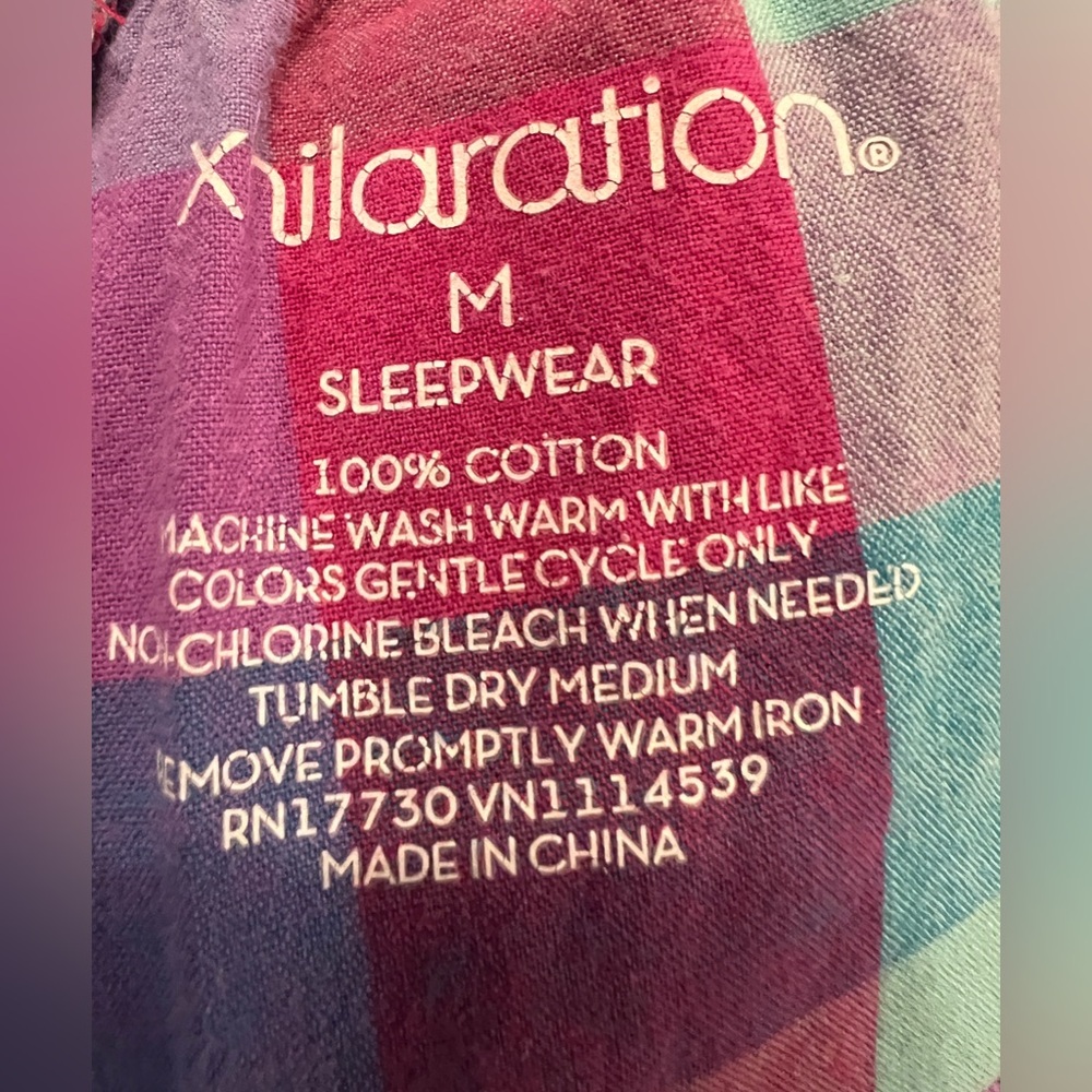 Xhilaration Multicolor Plaid Sleepwear - Picture 5 of 5